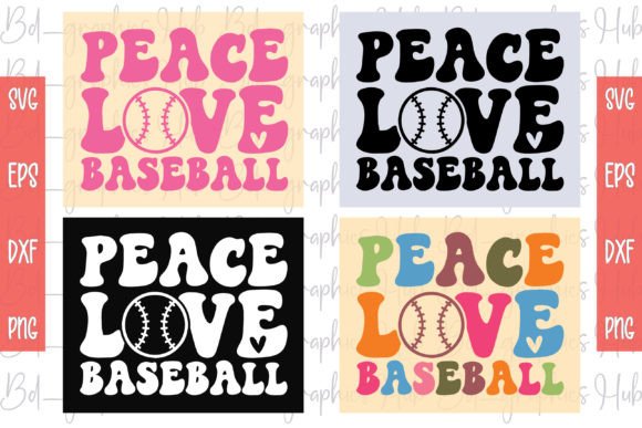 Peace Love Baseball Retro SVG Review
